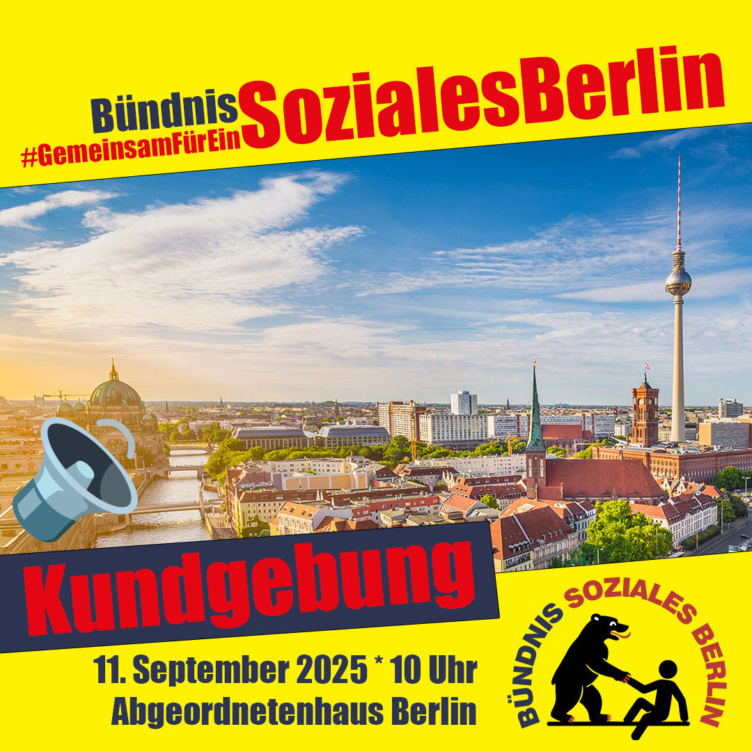 Bündnis Soziales Berlin Kundgebung